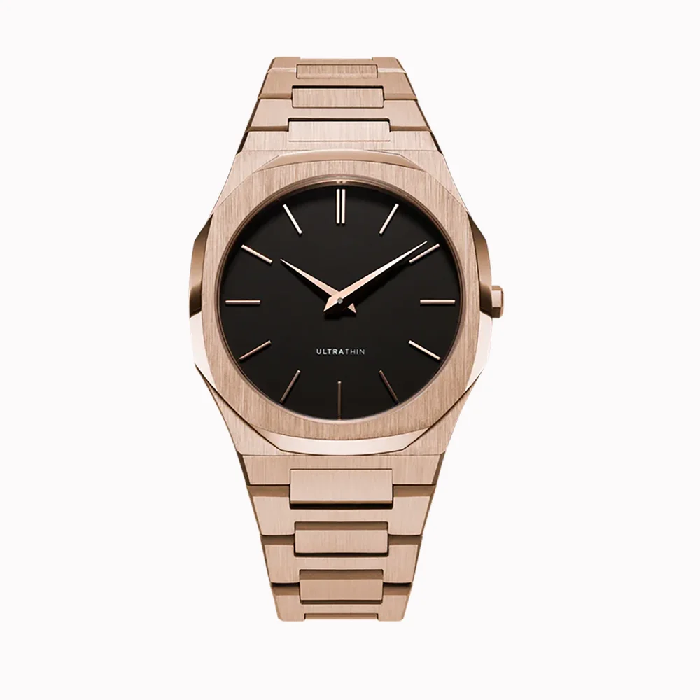 Sophisticated Sun Pattern Stainless Steel Watch