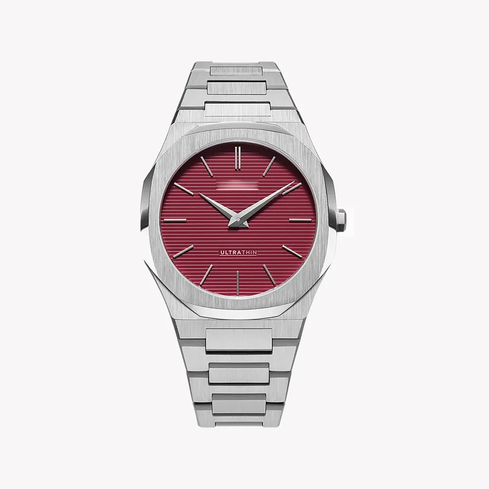 Sophisticated Sun Pattern Stainless Steel Watch