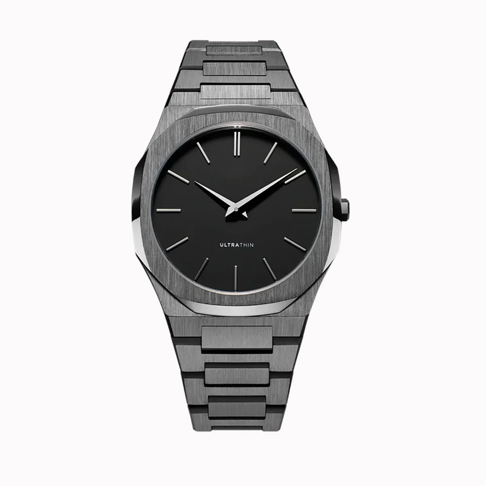 Sophisticated Sun Pattern Stainless Steel Watch