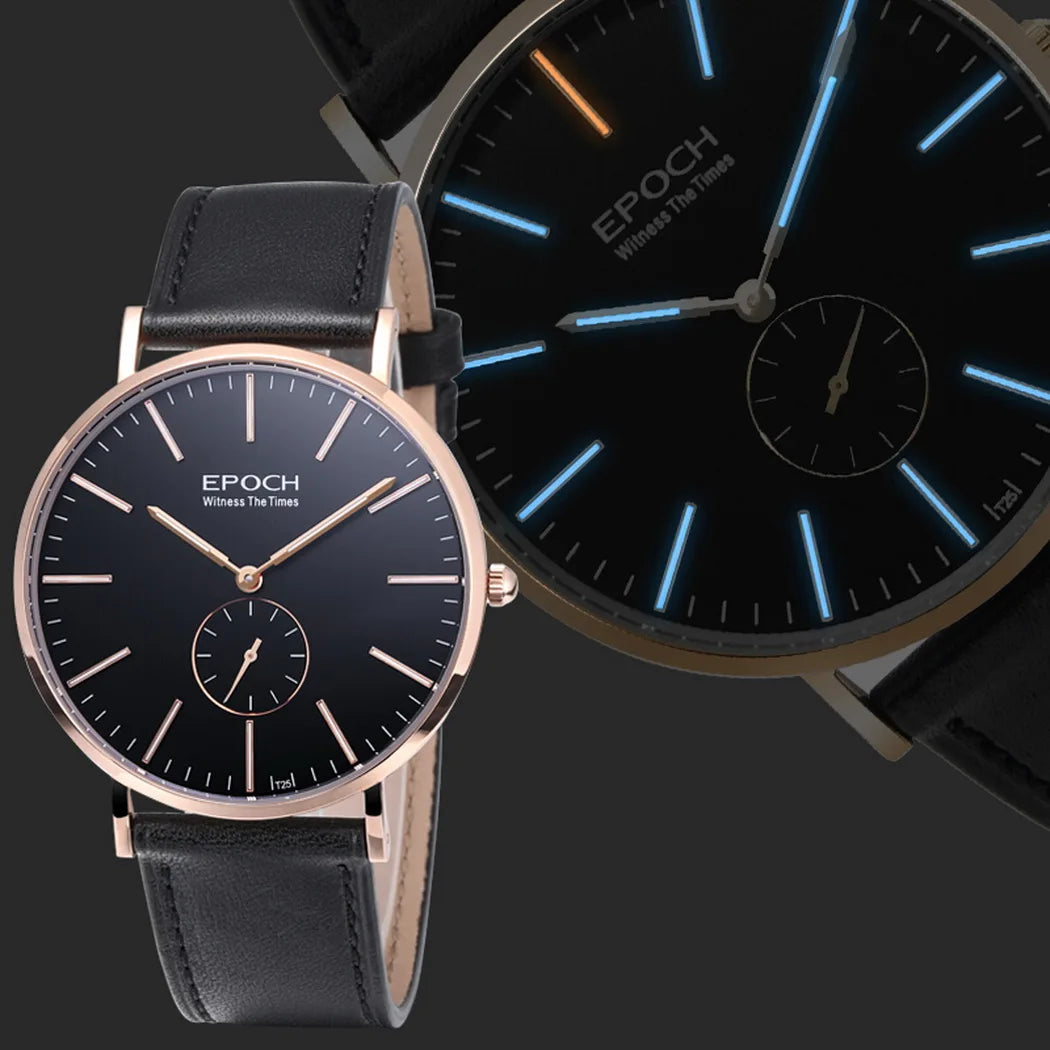 Sleek Men’s Ultrathin Luxury Watch