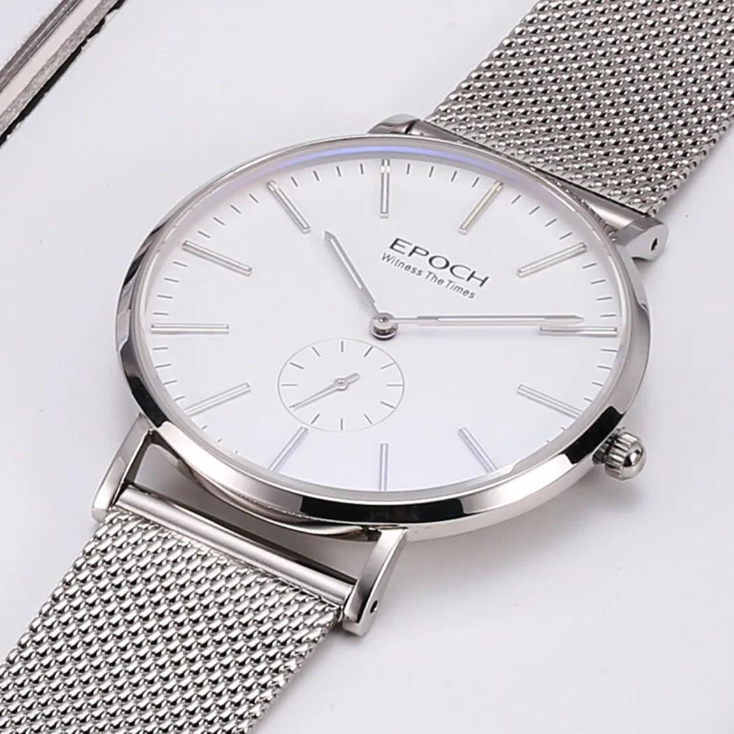 Sleek Men’s Ultrathin Luxury Watch