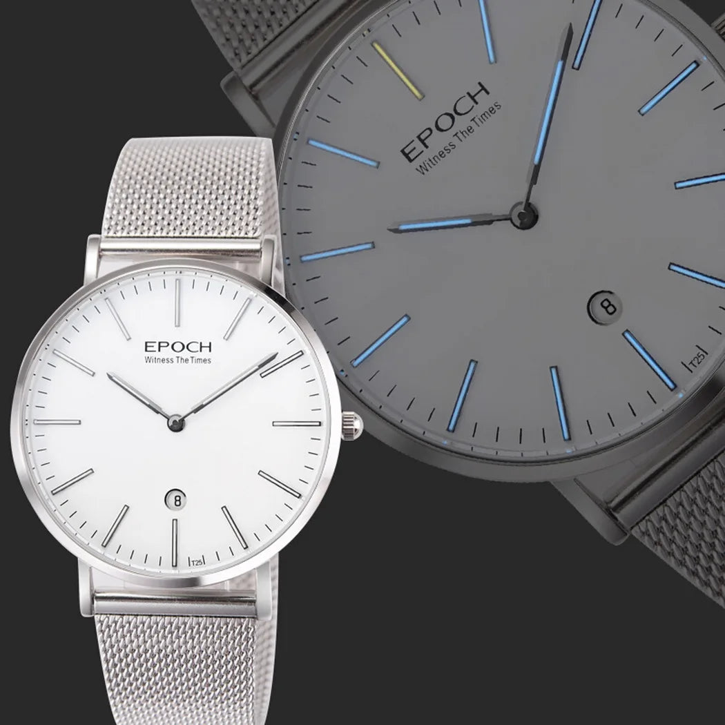 Sleek Men’s Ultrathin Luxury Watch