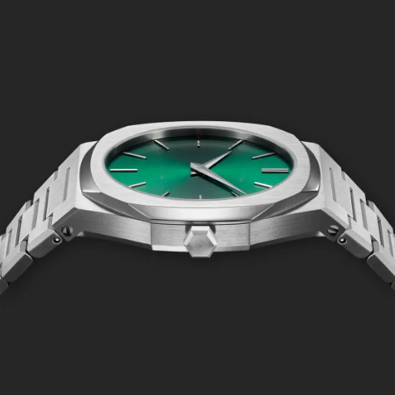 Sophisticated Sun Pattern Stainless Steel Watch