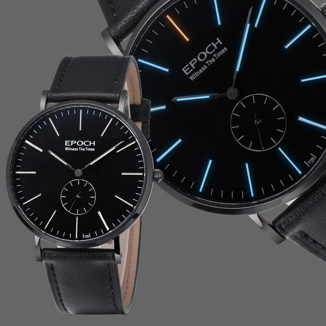 Sleek Men’s Ultrathin Luxury Watch