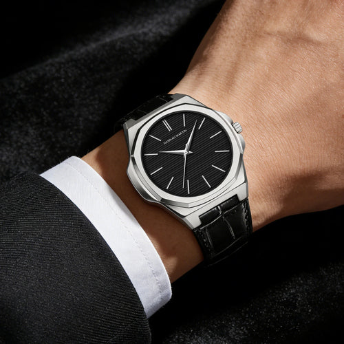 Ultrathin Elegance: Men’s Minimalist Stainless Steel Watch