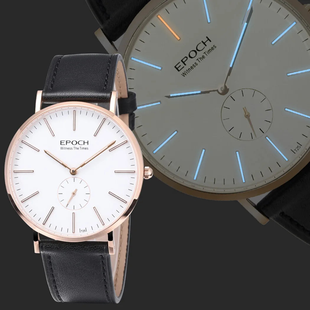 Sleek Men’s Ultrathin Luxury Watch