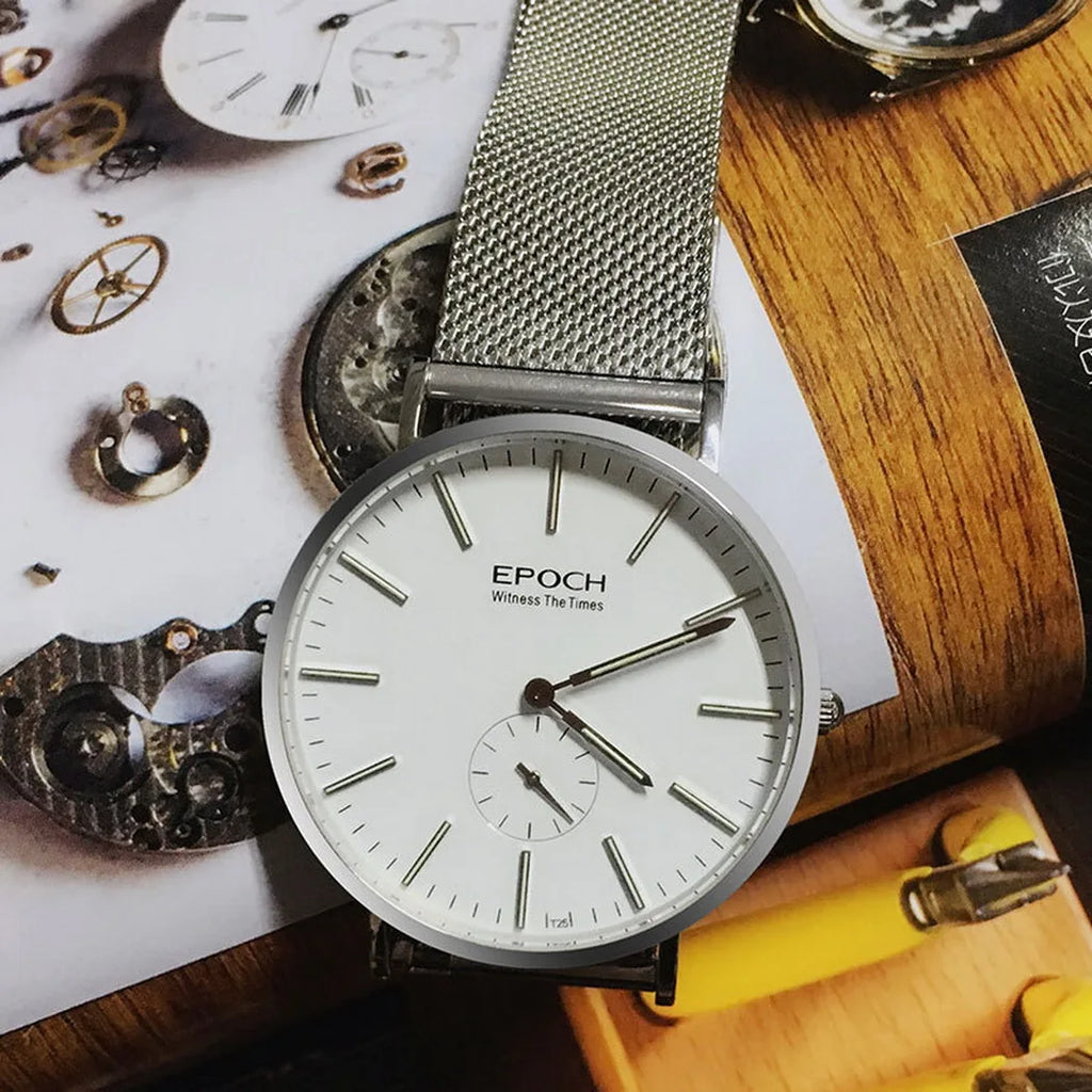 Sleek Men’s Ultrathin Luxury Watch