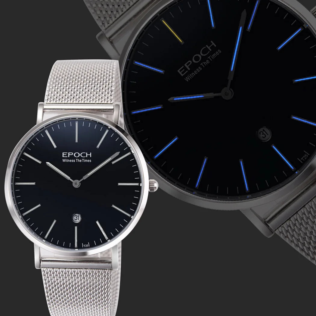 Sleek Men’s Ultrathin Luxury Watch